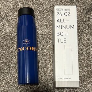 Aluminum Water Bottle 24 oz Navy Blue